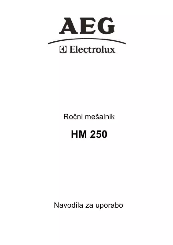 Mode d'emploi AEG-ELECTROLUX HM250