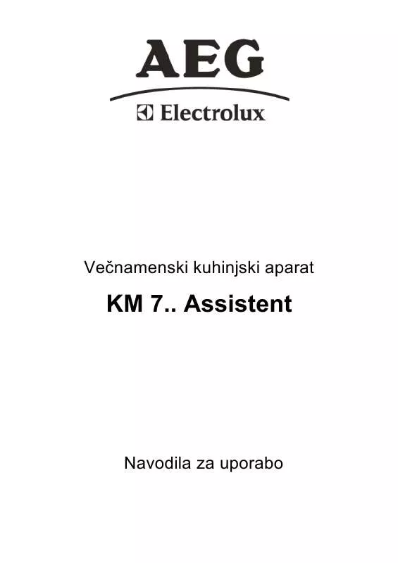 Mode d'emploi AEG-ELECTROLUX KM750