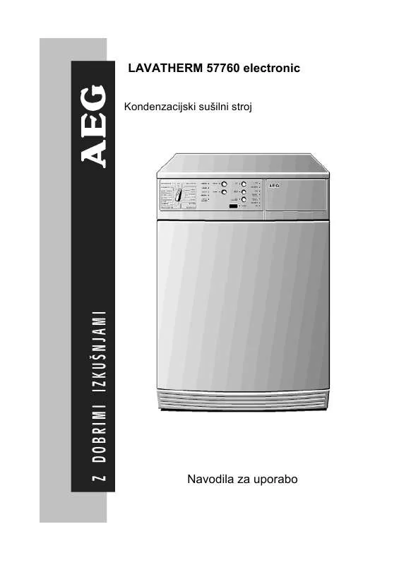 Mode d'emploi AEG-ELECTROLUX LTH57760