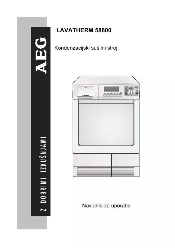 Mode d'emploi AEG-ELECTROLUX LTH58800