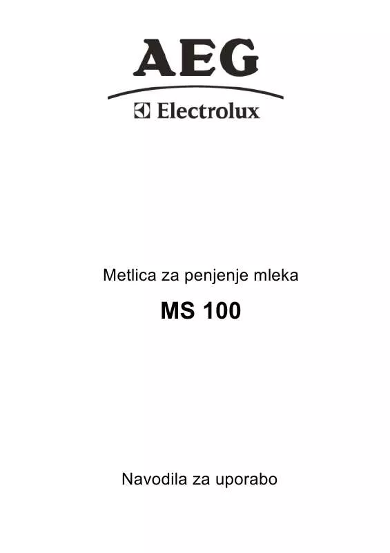 Mode d'emploi AEG-ELECTROLUX MS100