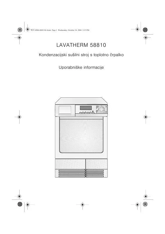 Mode d'emploi AEG-ELECTROLUX T58810