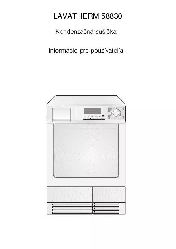 Mode d'emploi AEG-ELECTROLUX T58830