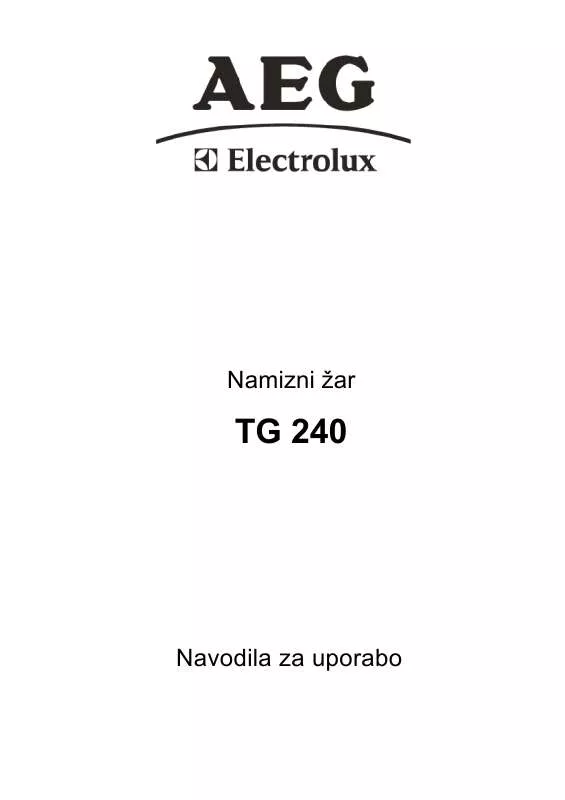 Mode d'emploi AEG-ELECTROLUX TG240