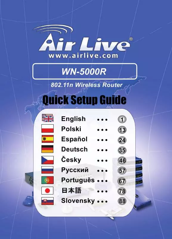 Mode d'emploi AIRLIVE WN-5000R