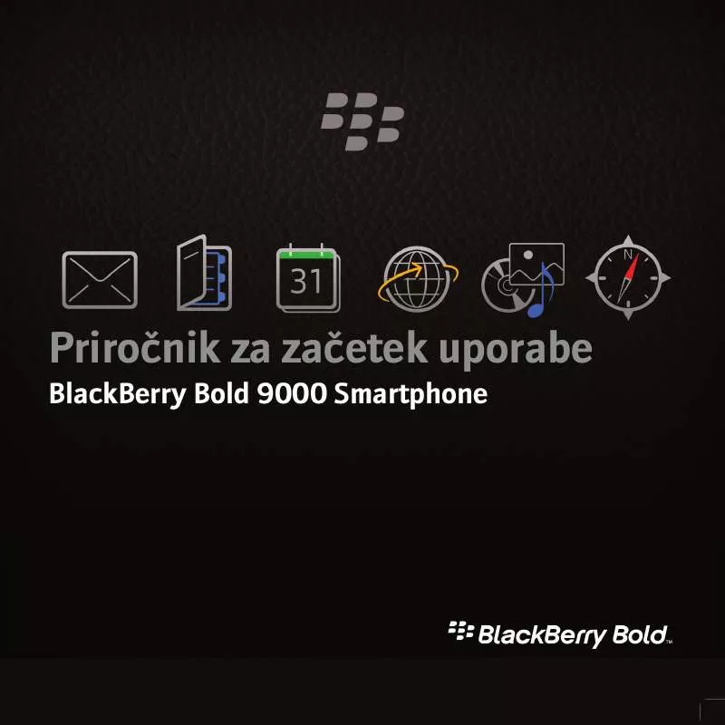 Mode d'emploi BLACKBERRY BOLD 9000