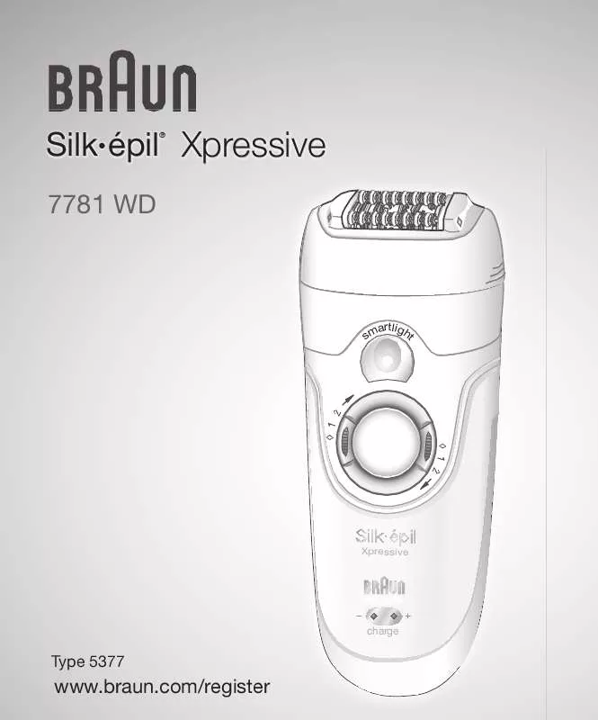 Mode d'emploi BRAUN 7781 WD