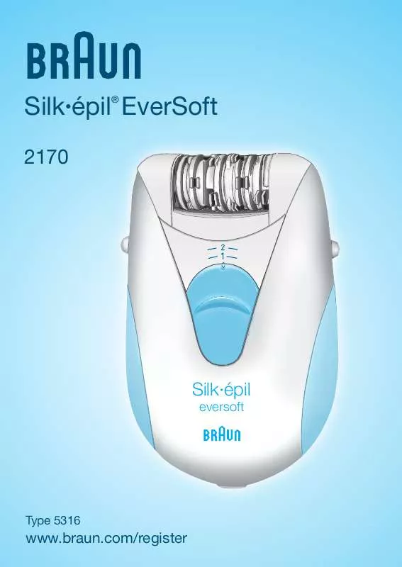 Mode d'emploi BRAUN SILK-EPIL EVERSOFT