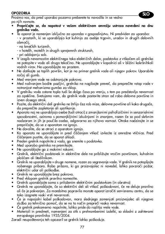 Mode d'emploi DELONGHI KBO 2001