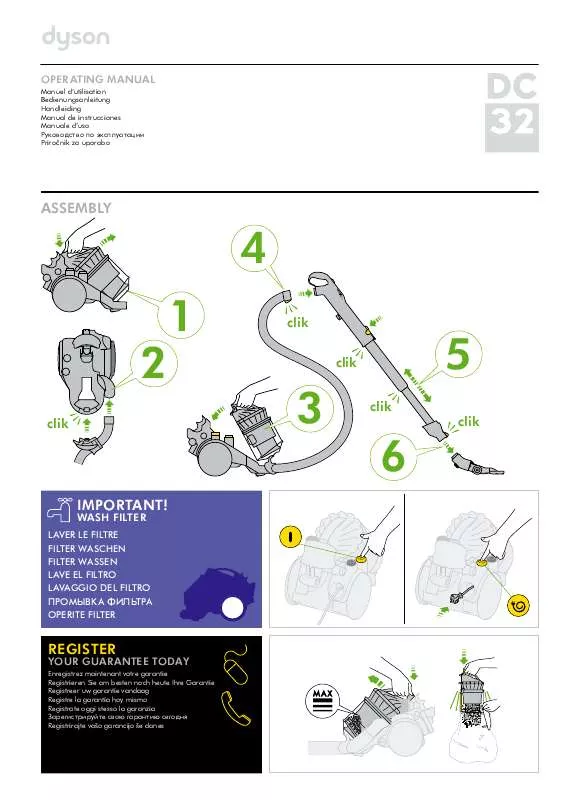 Mode d'emploi DYSON DC 32