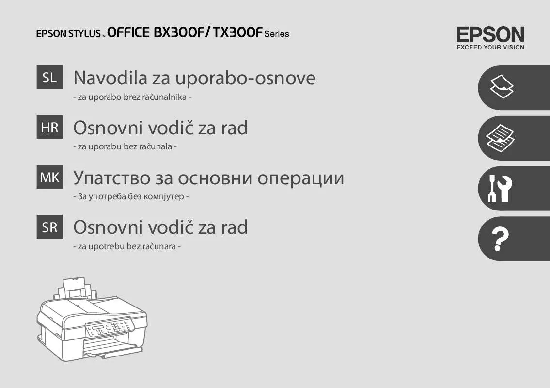 Mode d'emploi EPSON STYLUS OFFICE BX300F