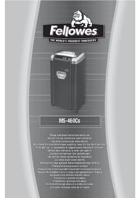 Mode d'emploi FELLOWES MS-460CS