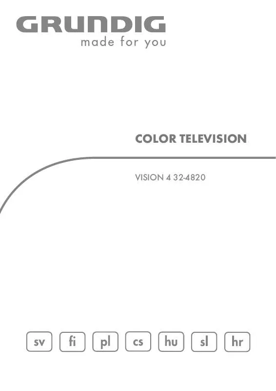 Mode d'emploi GRUNDIG VISION 4 32-4820