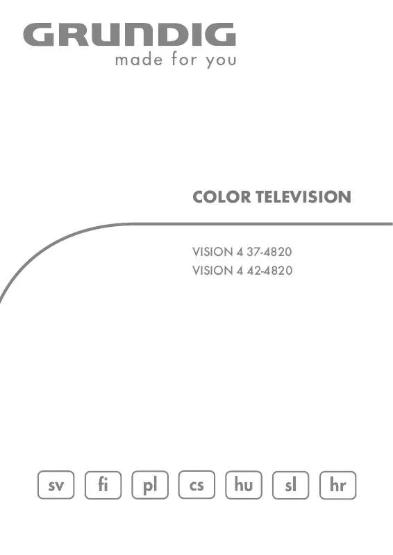 Mode d'emploi GRUNDIG VISION 4 42-4820