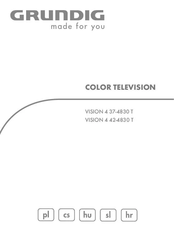 Mode d'emploi GRUNDIG VISION 4 42-4830 T