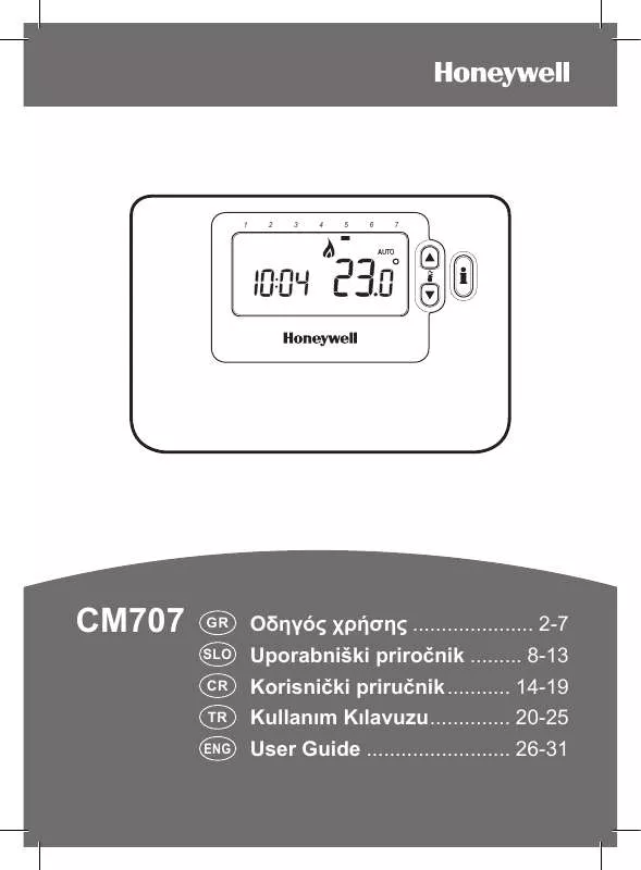 Mode d'emploi HONEYWELL CM707