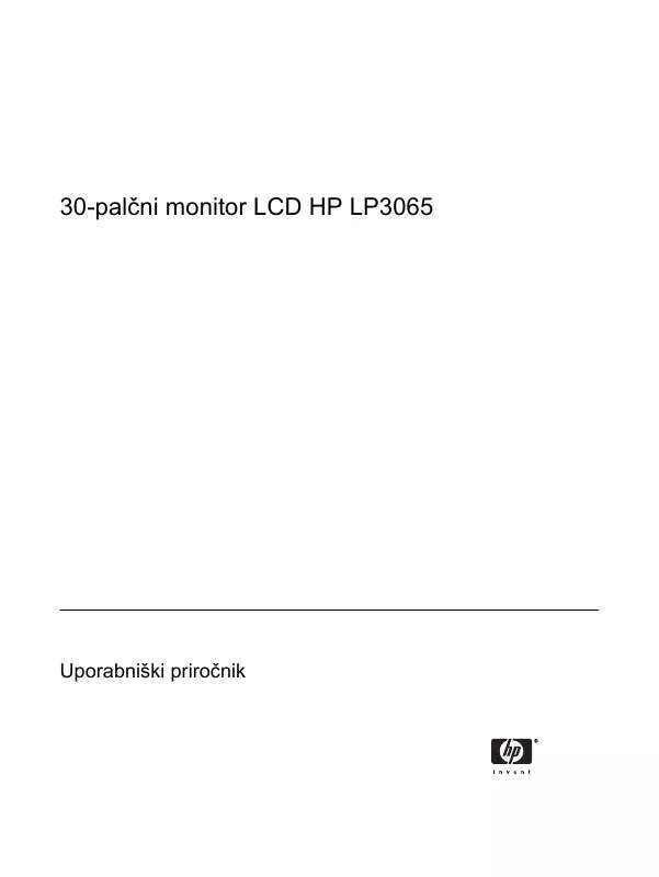 Mode d'emploi HP 30 INCH FLAT PANEL