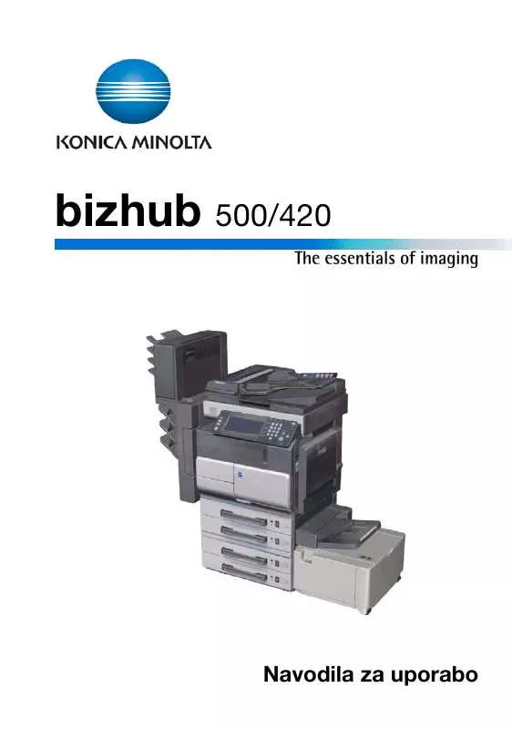 Mode d'emploi KONICA MINOLTA BIZHUB 500