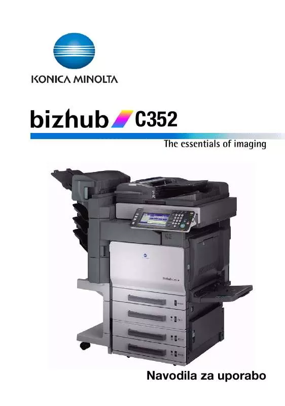 Mode d'emploi KONICA MINOLTA BIZHUB C352