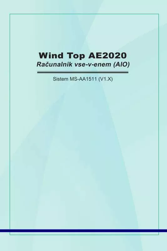 Mode d'emploi MSI WIND TOP AE2020