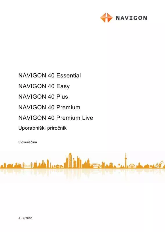 Mode d'emploi NAVIGON 40 PREMIUM LIVE