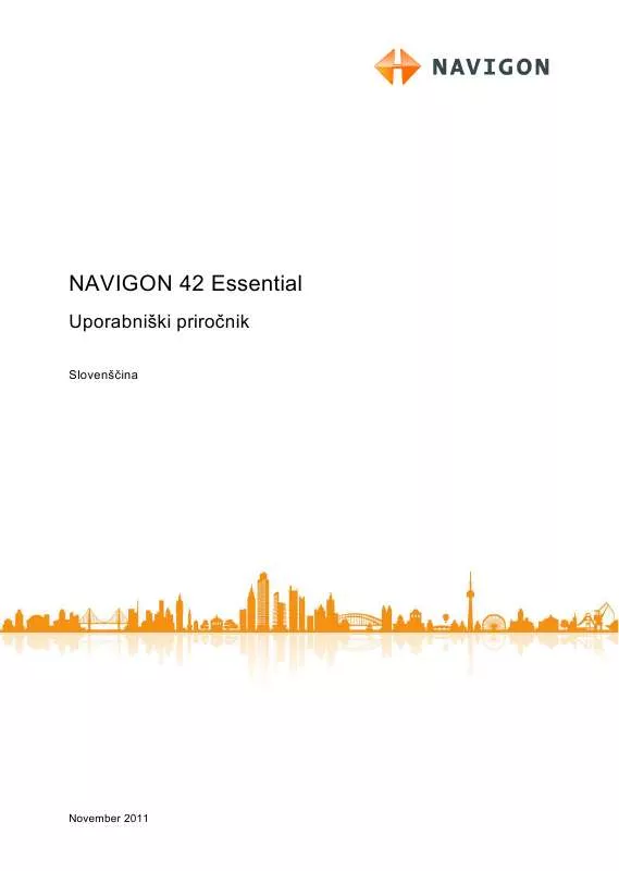 Mode d'emploi NAVIGON 42 ESSENTIAL