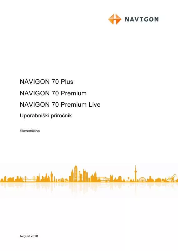 Mode d'emploi NAVIGON 70 PREMIUM