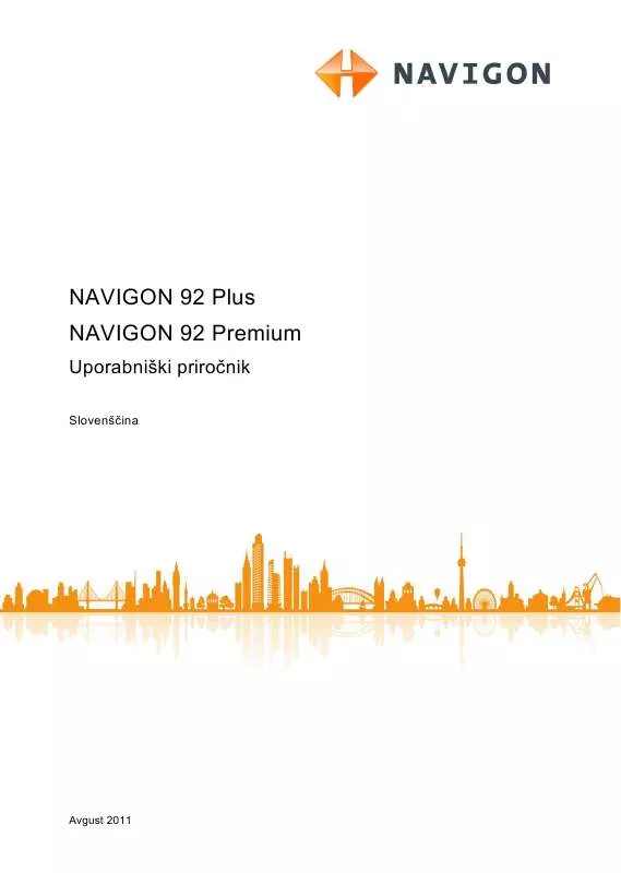 Mode d'emploi NAVIGON 92 PLUS