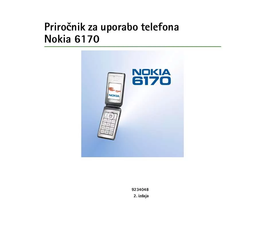 Mode d'emploi NOKIA 6170