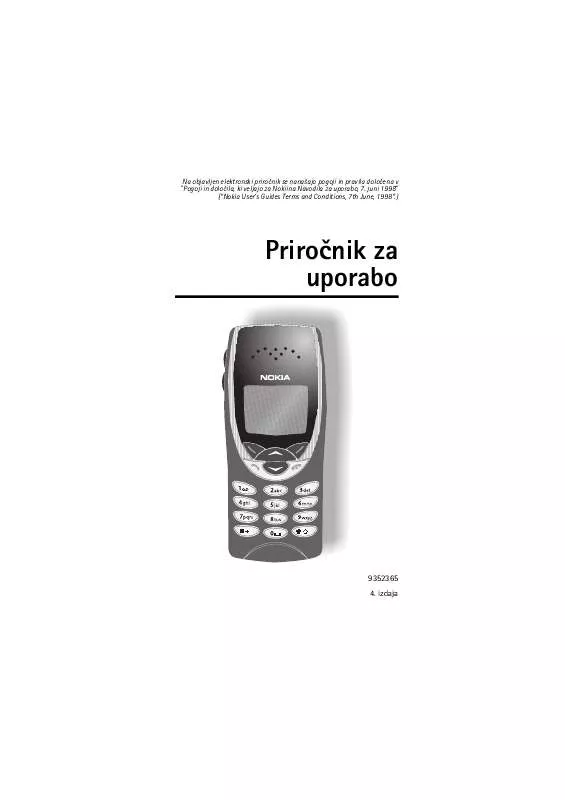 Mode d'emploi NOKIA 8210