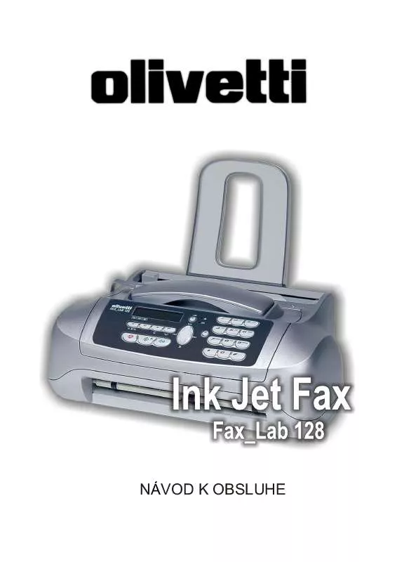 Mode d'emploi OLIVETTI FAX-LAB 128