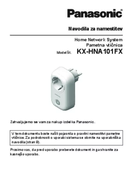 Mode d'emploi PANASONIC KXHNA101FX