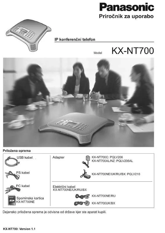 Mode d'emploi PANASONIC KX-NT700