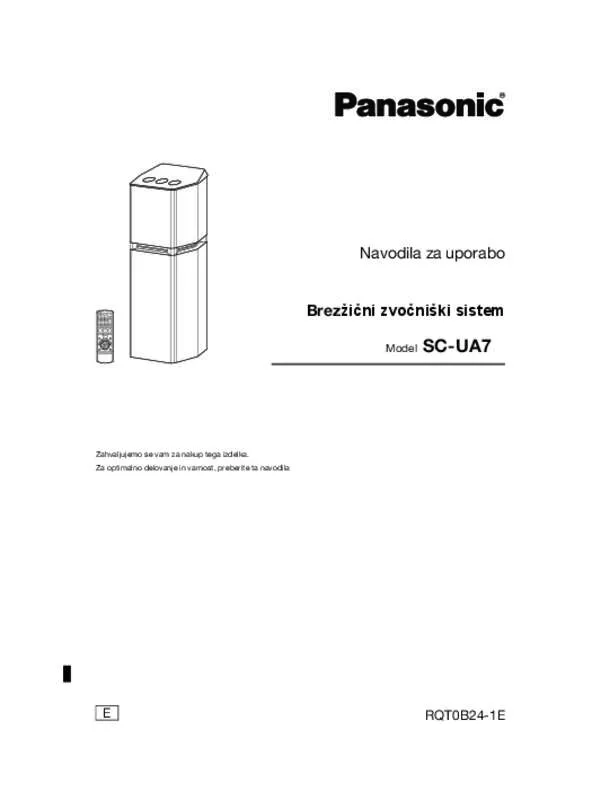 Mode d'emploi PANASONIC SC-UA7