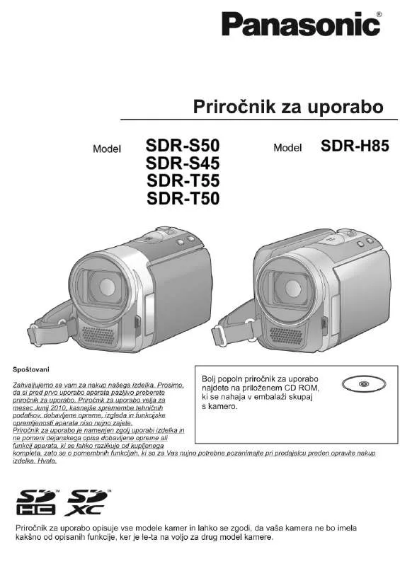 Mode d'emploi PANASONIC SDR-T55