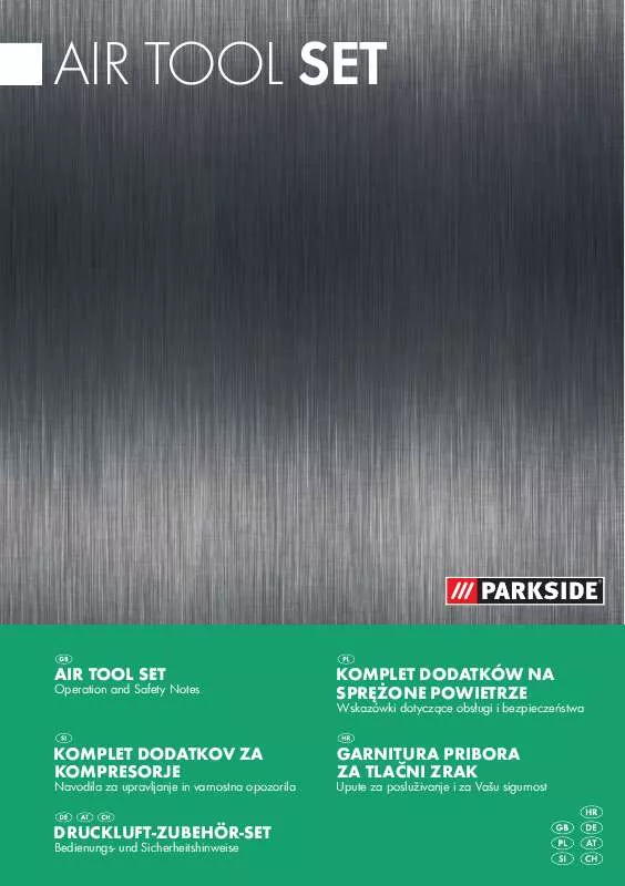 Mode d'emploi PARKSIDE AIR TOOL SET