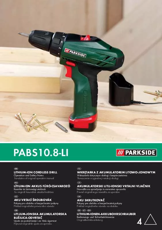 Mode d'emploi PARKSIDE PABS 10.8-LI