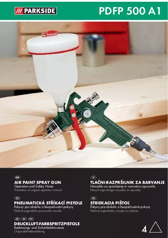 Mode d'emploi PARKSIDE PDFP 500 A1 AIR PAINT SPRAY GUN