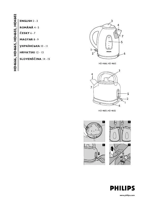 Mode d'emploi PHILIPS HD4603