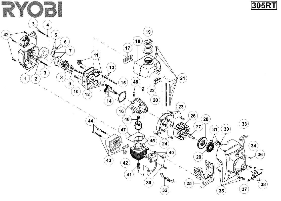 Mode d'emploi RYOBI 305RT