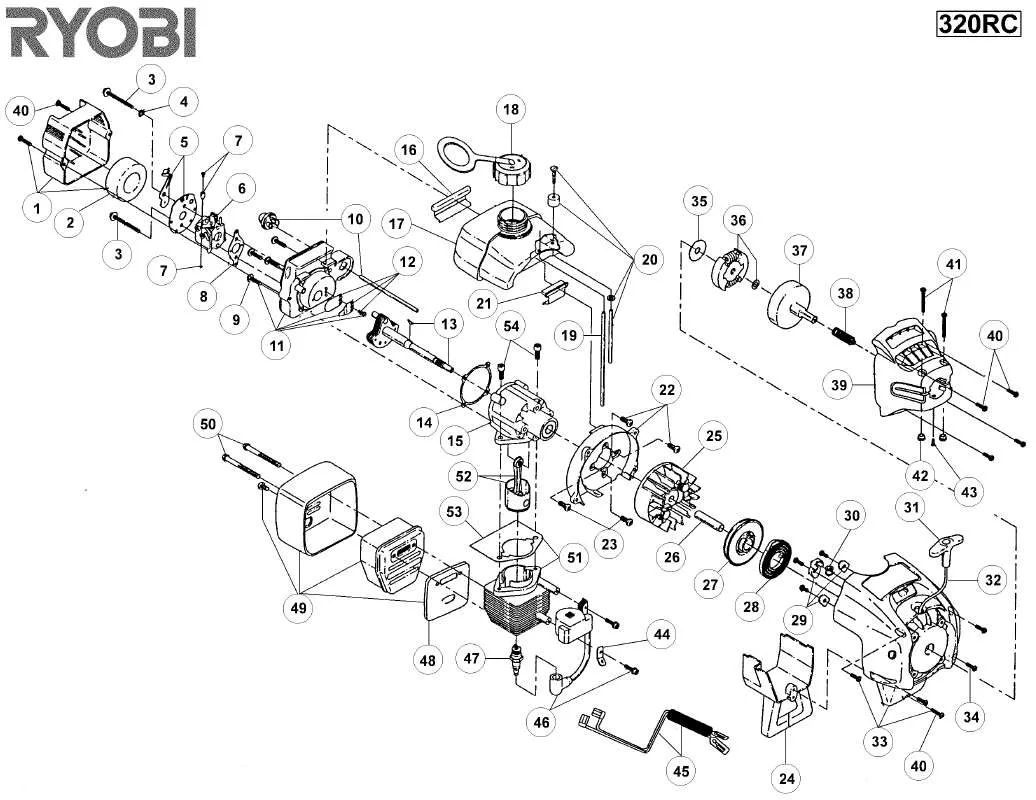 Mode d'emploi RYOBI 320RC