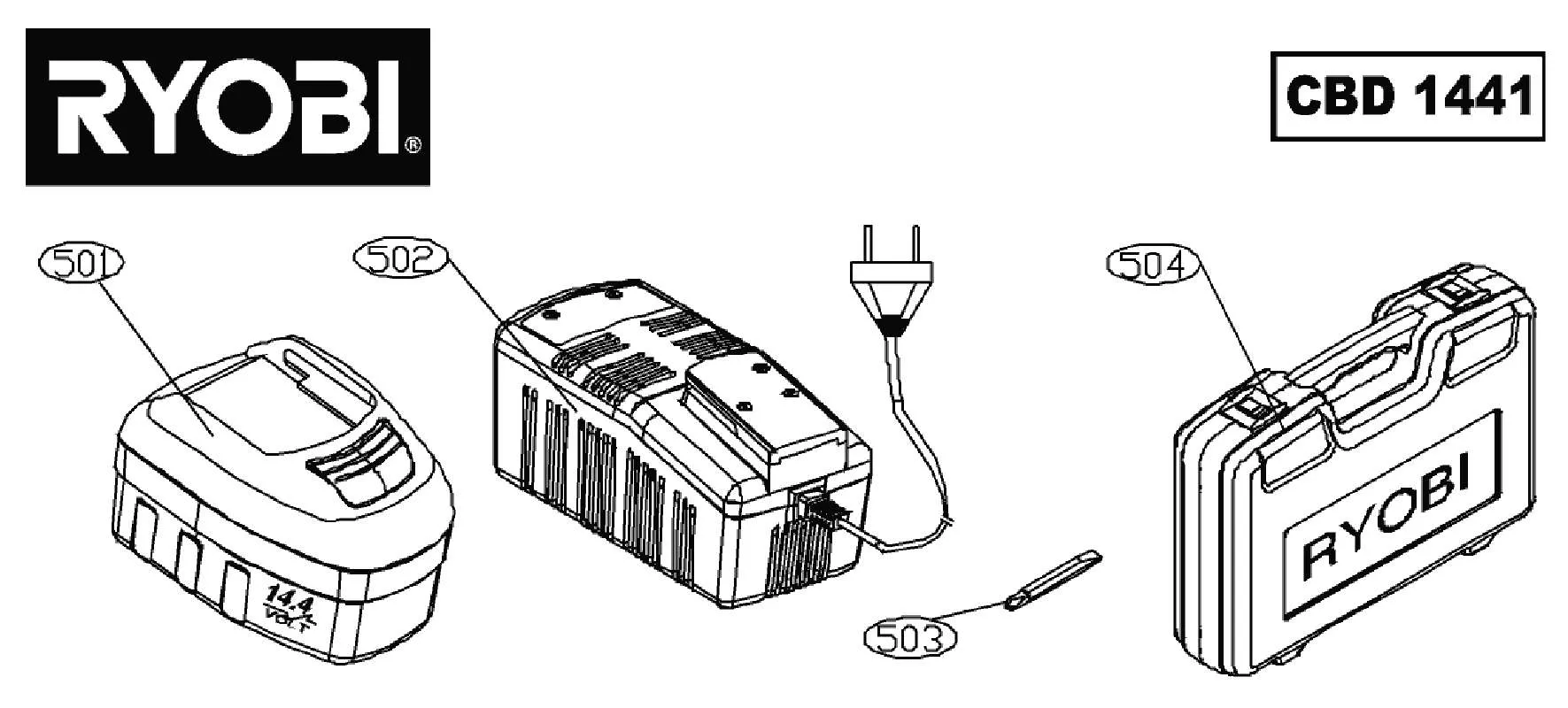 Mode d'emploi RYOBI CBD 1441