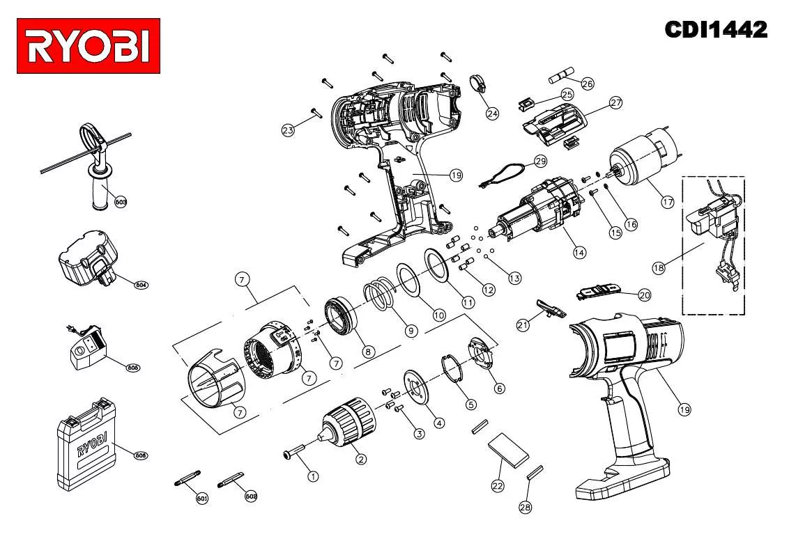 Mode d'emploi RYOBI CDI1442