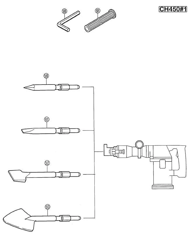 Mode d'emploi RYOBI CH450-1