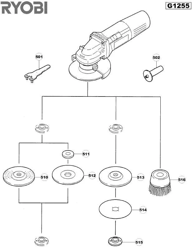 Mode d'emploi RYOBI G1255