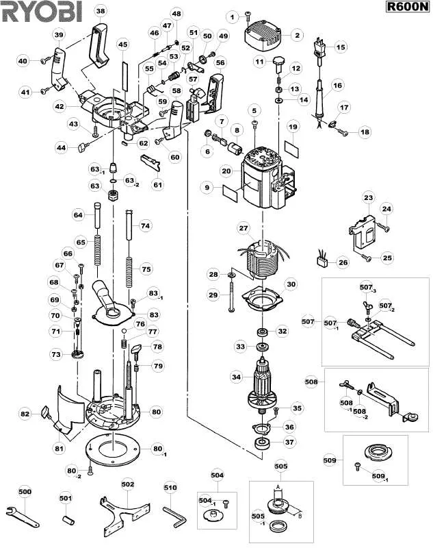 Mode d'emploi RYOBI R600N