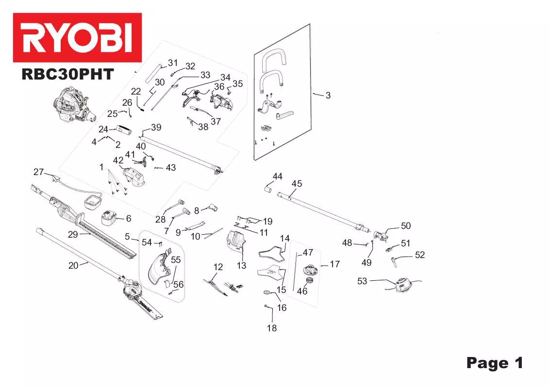 Mode d'emploi RYOBI RBC30PHT