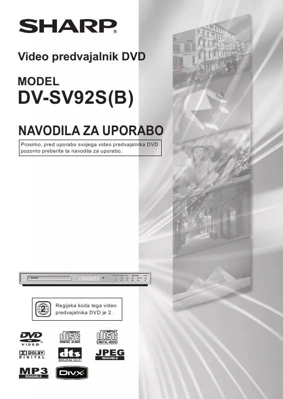 Mode d'emploi SHARP DV-SV92S(B)