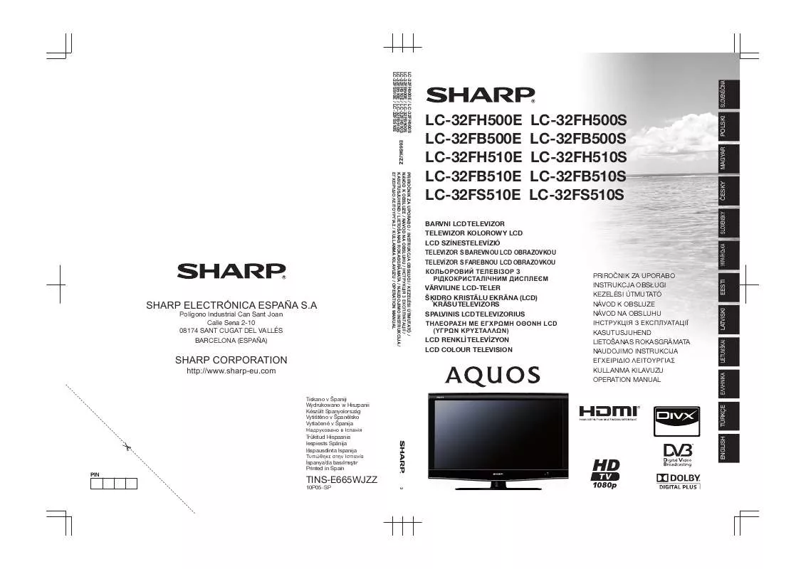 Mode d'emploi SHARP F