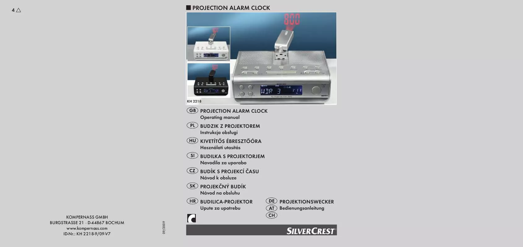 Mode d'emploi SILVERCREST KH 2218